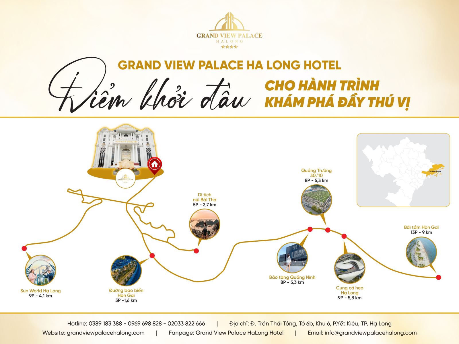 GRAND VIEW PALACE HALONG HOTEL - ĐIỂM KHỞI ĐẦU CHO HÀNH TRÌNH KHÁM PHÁ ĐẦY THÚ VỊ 